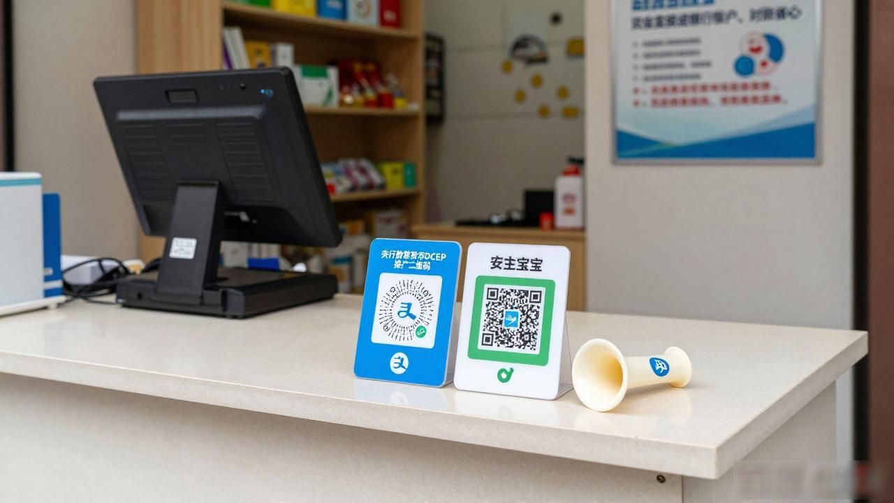 小店也贴上DCEP推广码了，数字人民币二维码和支付宝有啥不同