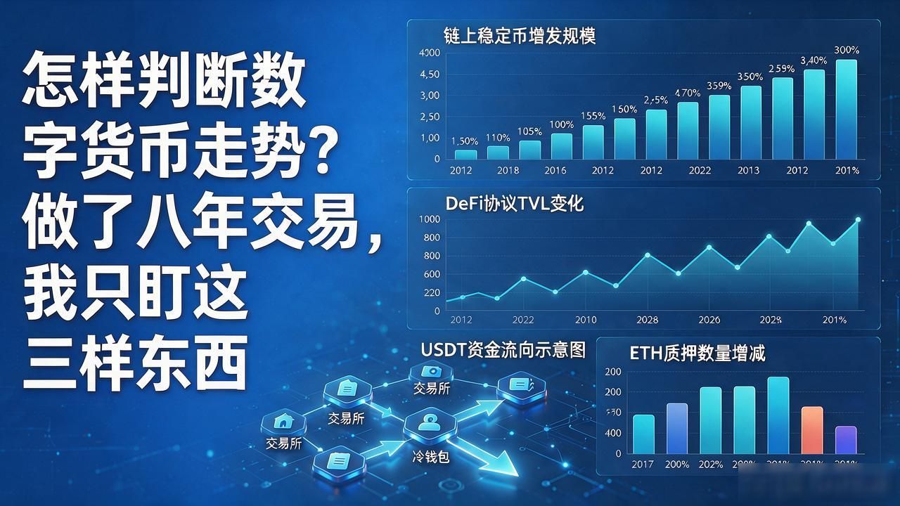 怎样判断数字货币走势？做了八年交易，我只盯这三样东西
