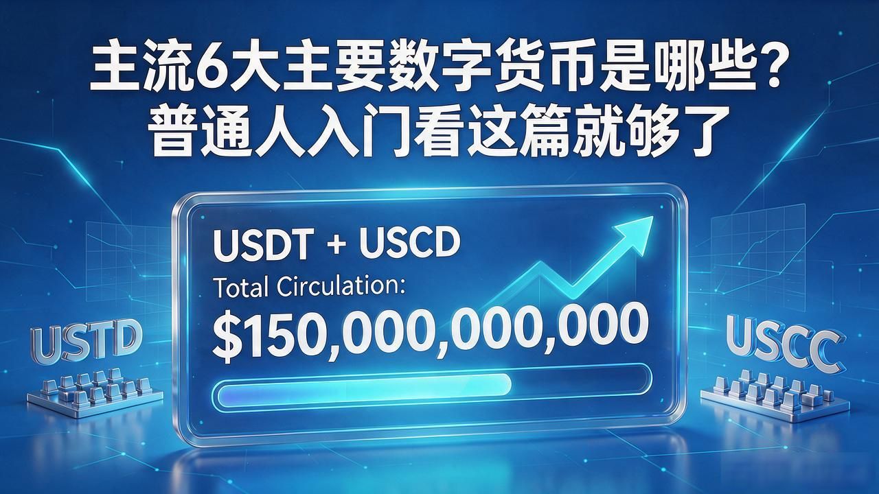 主流6大主要数字货币是哪些？普通人入门看这篇就够了