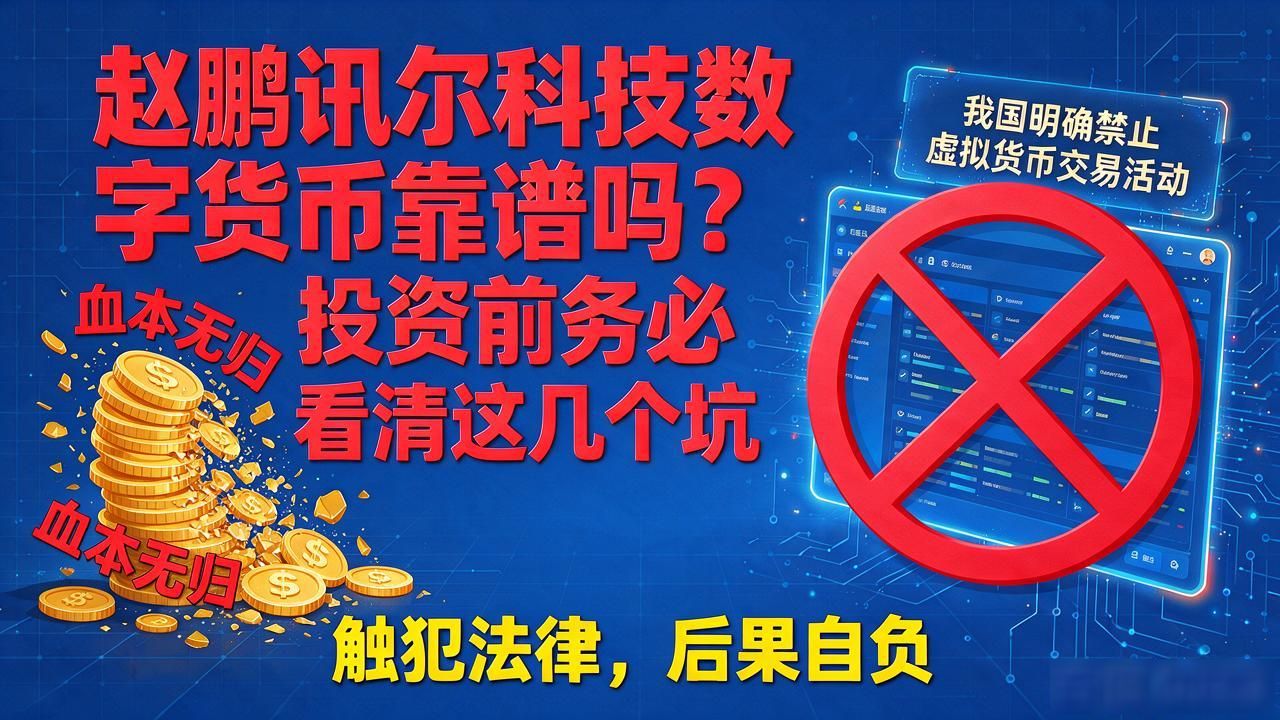 赵鹏讯尔科技数字货币靠谱吗？投资前务必看清这几个坑