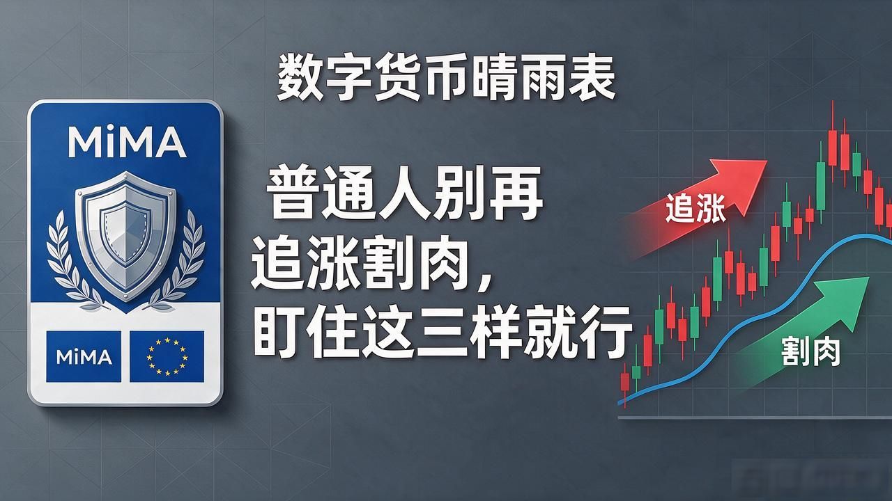 数字货币晴雨表：普通人别再追涨割肉，盯住这三样就行
