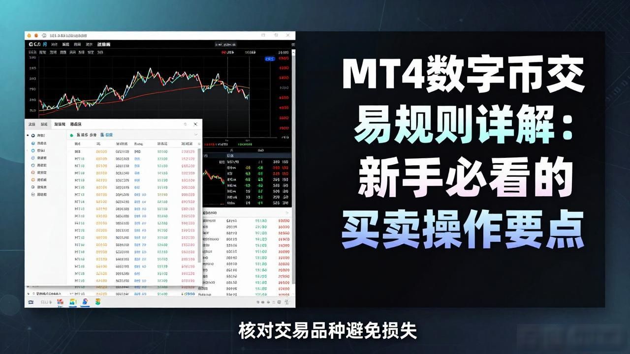 MT4数字货币交易规则详解：新手必看的买卖操作要点