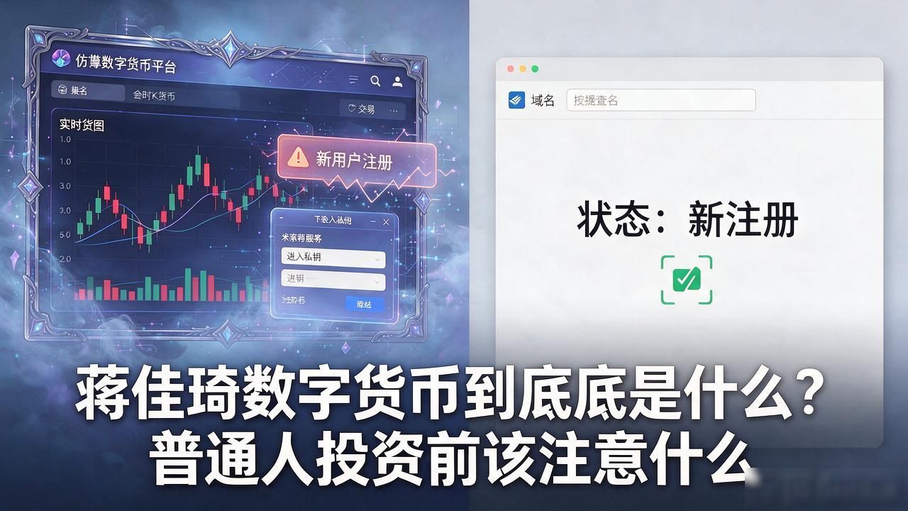 蒋佳琦数字货币到底是什么？普通人投资前该注意什么