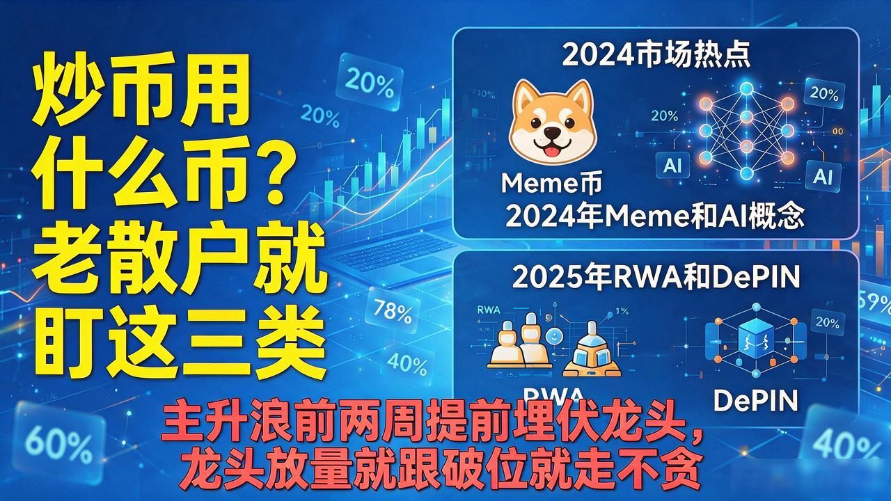 炒币用什么币？老散户就盯这三类