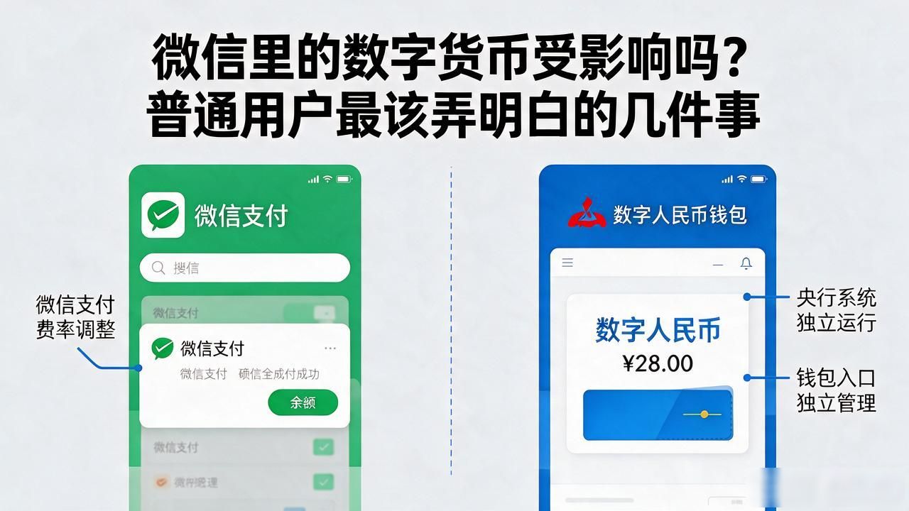 微信里的数字货币受影响吗？普通用户最该弄明白的几件事