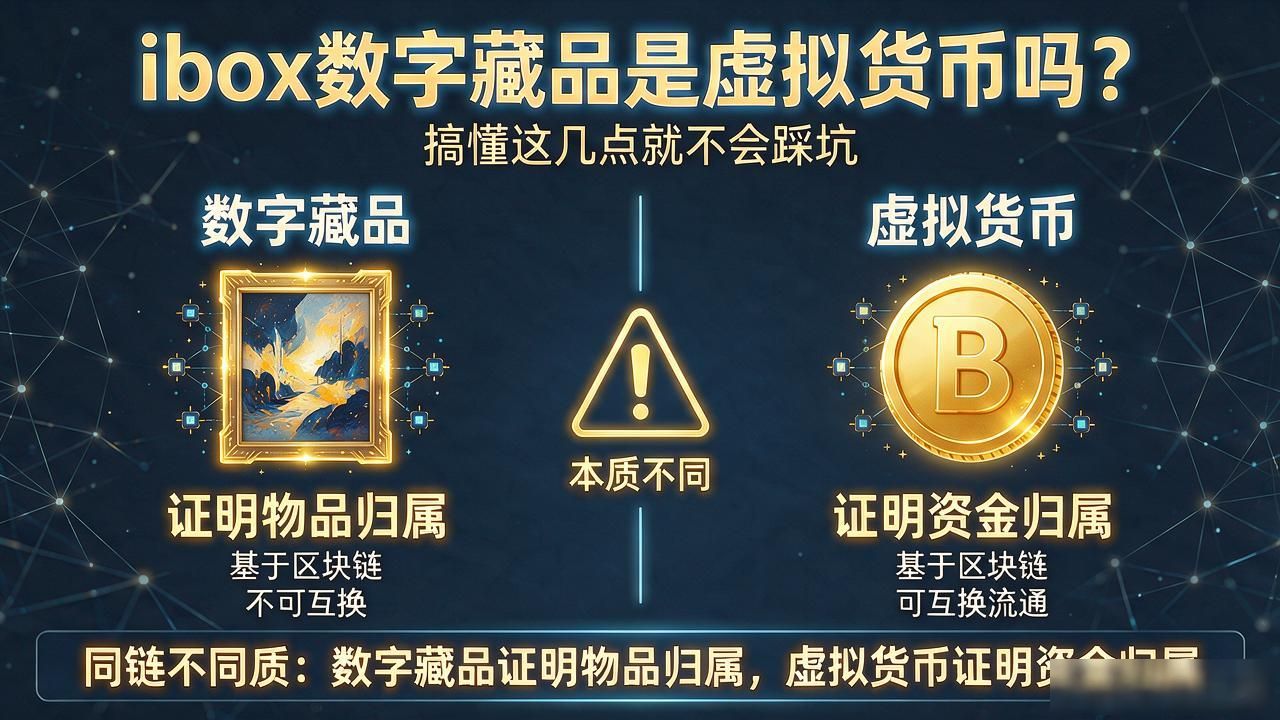 ibox数字藏品是虚拟货币吗？搞懂这几点就不会踩坑